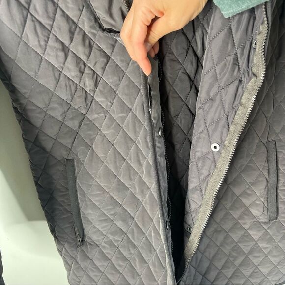 Garnet Hill Essential Quilted Car Coat Sz 14 - Picture 8 of 16